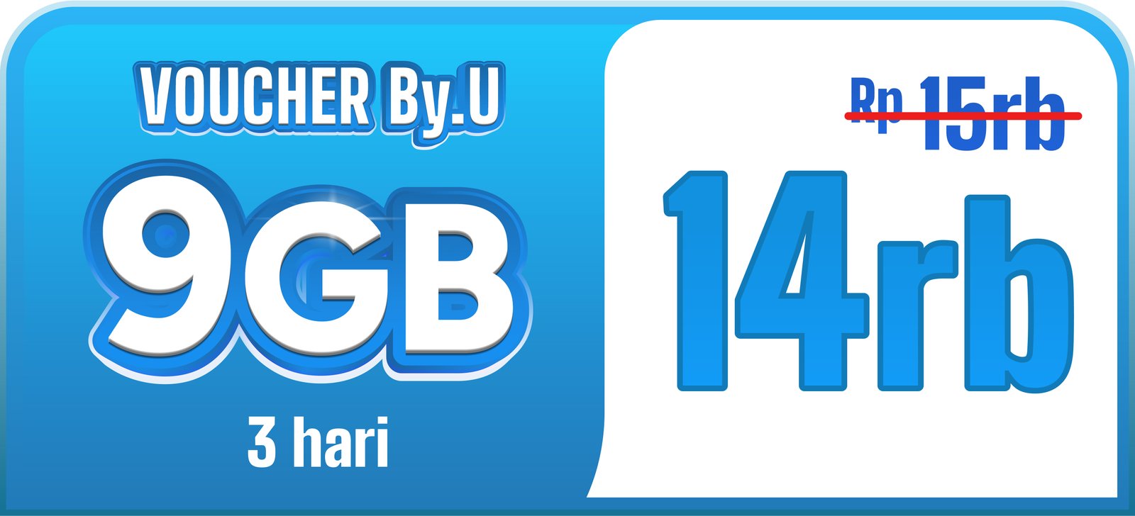 Banner by.U 9GB 3 Hari