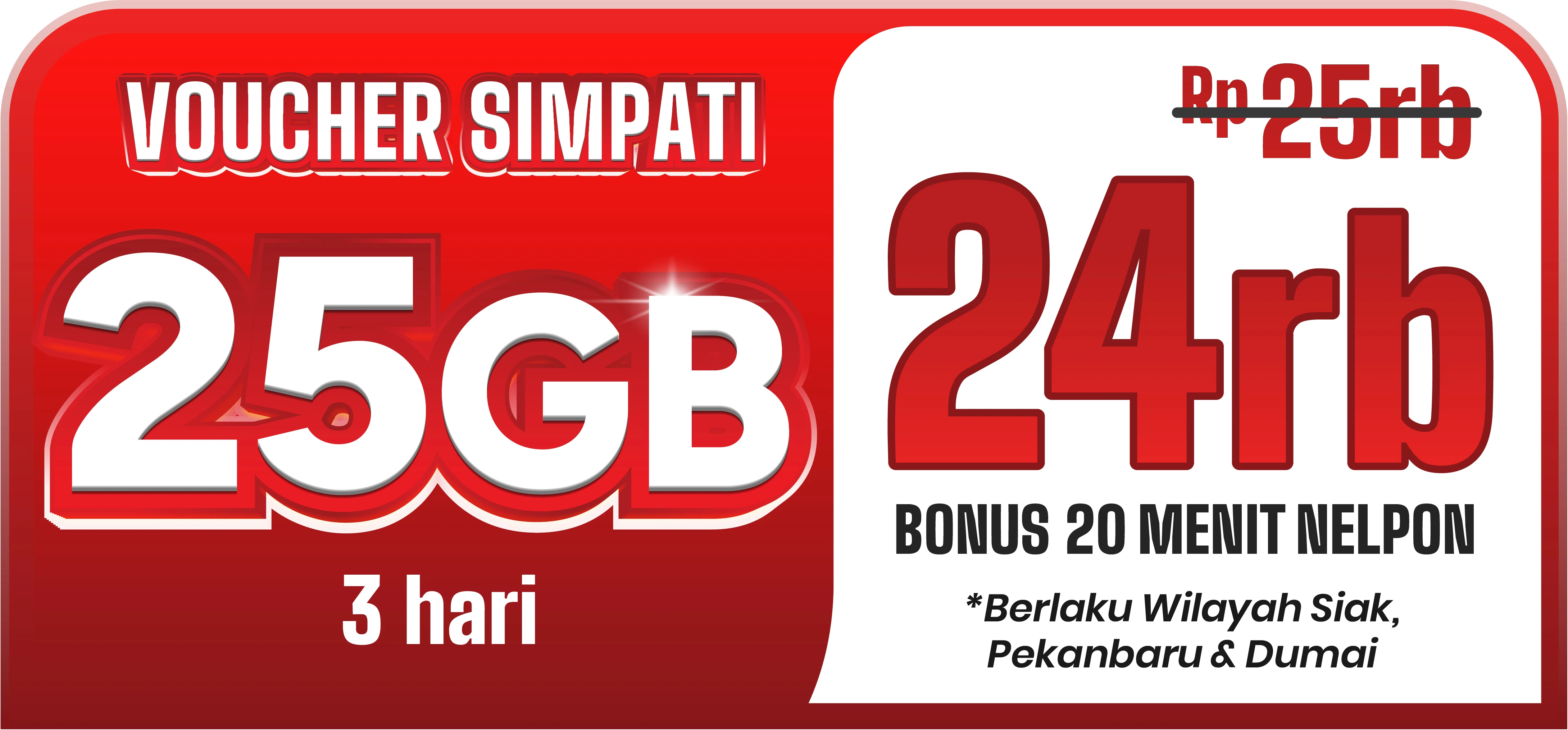 Banner Simpati 25GB 3 Hari